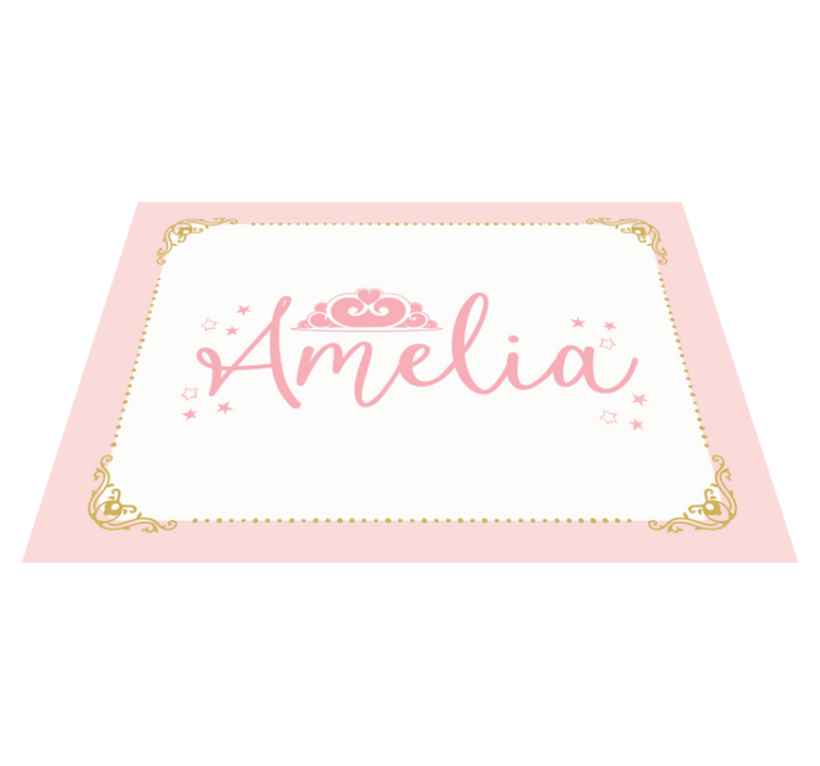 Op maat gemaakt gekroond ontwerp vinyl tapijt meer kinderen - TenStickers