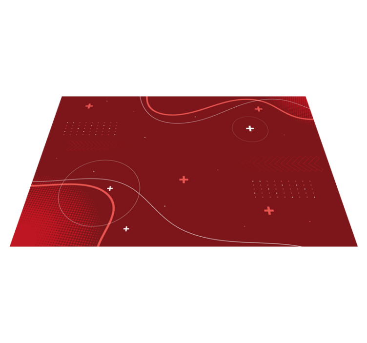 Dynamische abstracte patronen vinyl tapijt modern - TenStickers