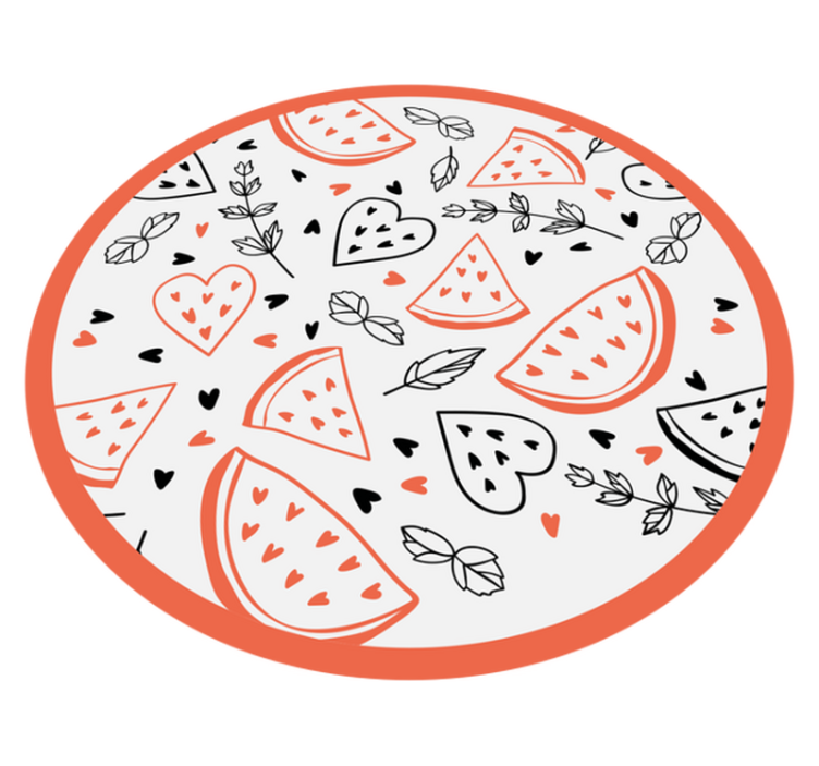 Zoete hartpatronen vinyl tapijt meer kinderen - TenStickers