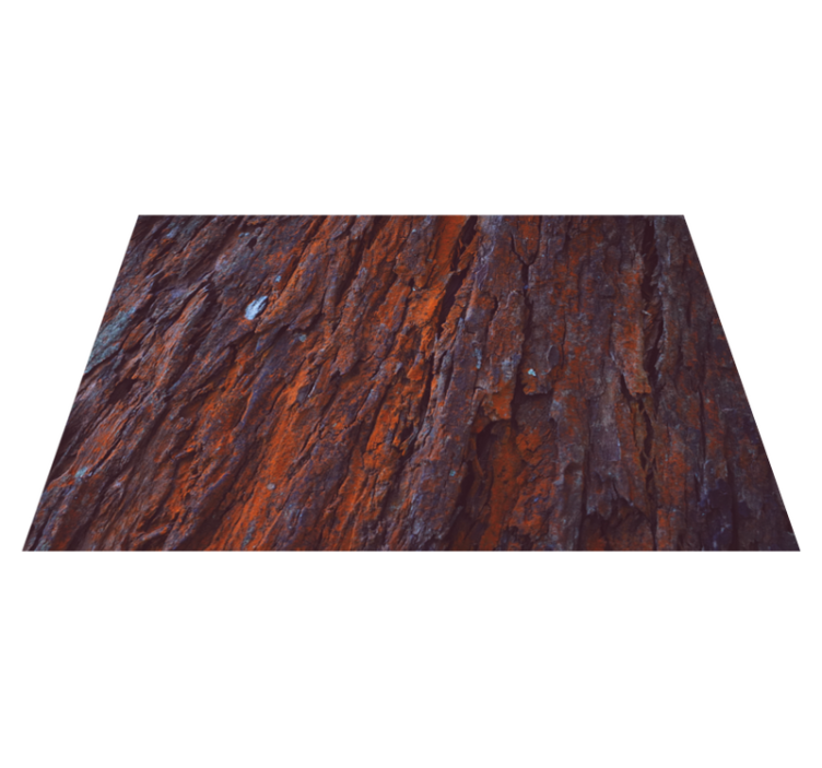 Rustieke schors vinyl tapijt houtstructuur - TenStickers