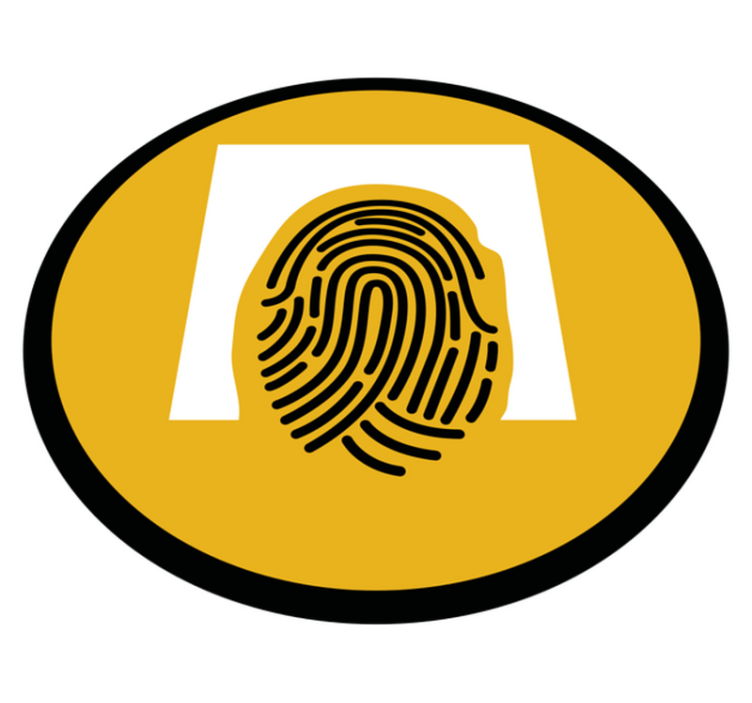 Vingerafdrukpatroon vinyl tapijt mozaïek - TenStickers