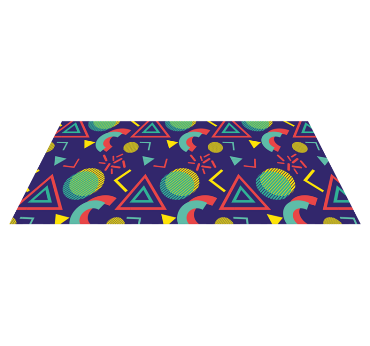 Vinyl tapijt geometrisch levendige geometrische motieven - TenStickers