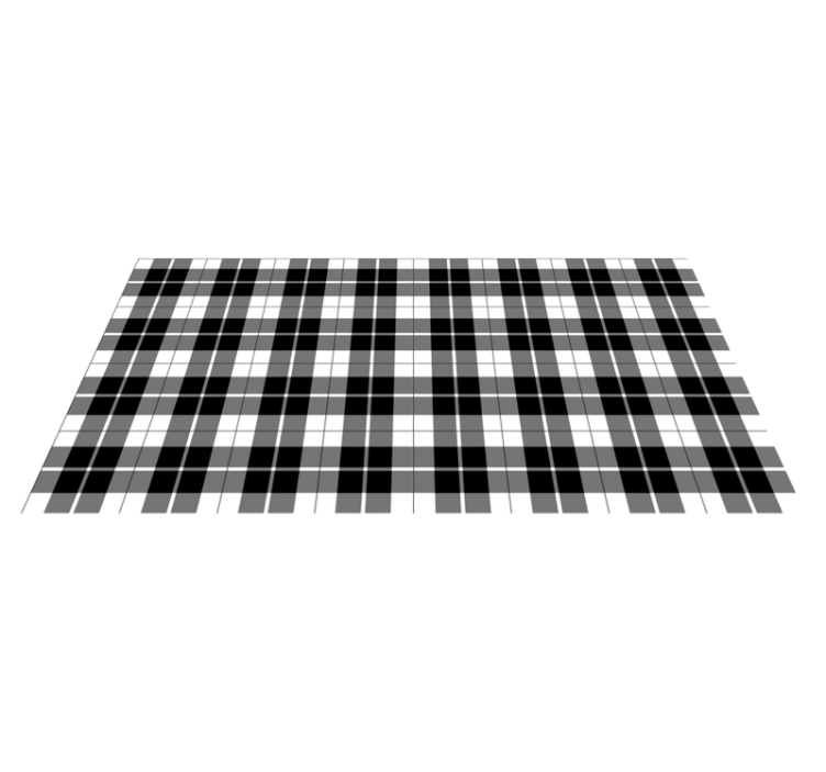 Contrasterend ruitjespatroon vinyl tapijt geometrisch - TenStickers