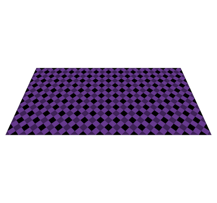 Paars geruit patroon vinyl tapijt geometrisch - TenStickers