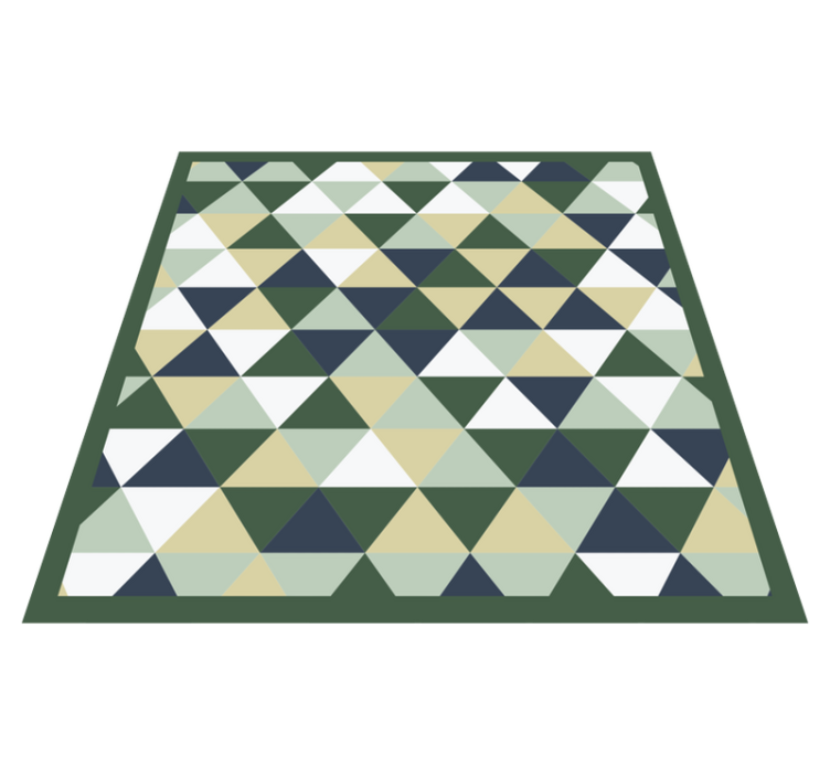 Driehoekige vormen vinyl tapijt geometrisch - TenStickers