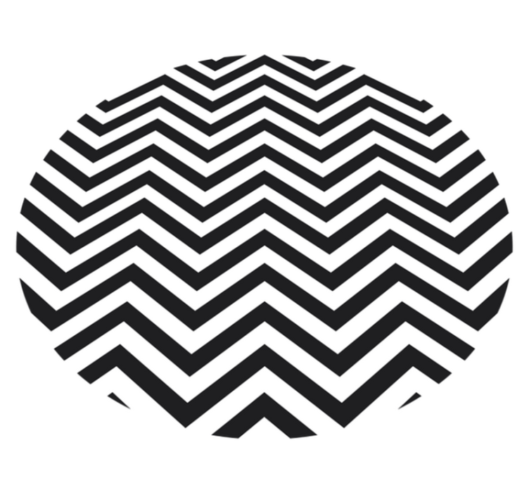 Vinyl tapijt geometrisch chevronmotief - TenStickers