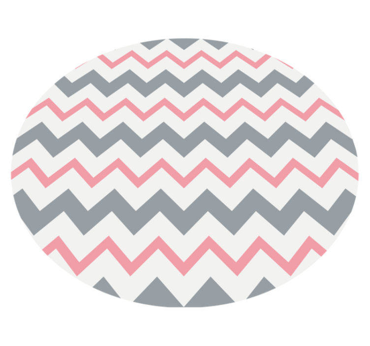 Chevron-patroonspel vinyl tapijt strepen - TenStickers