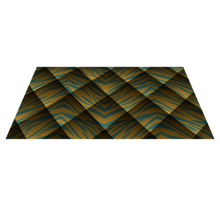 Tijgerstreepconcept vinyl vloerkleed dierenprint - TenStickers