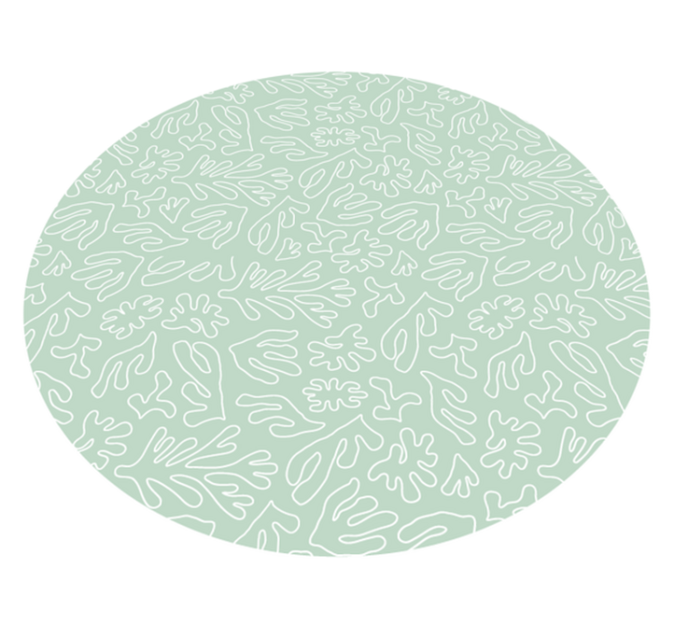 Vinyl tapijt natuur bladerpatronen - TenStickers