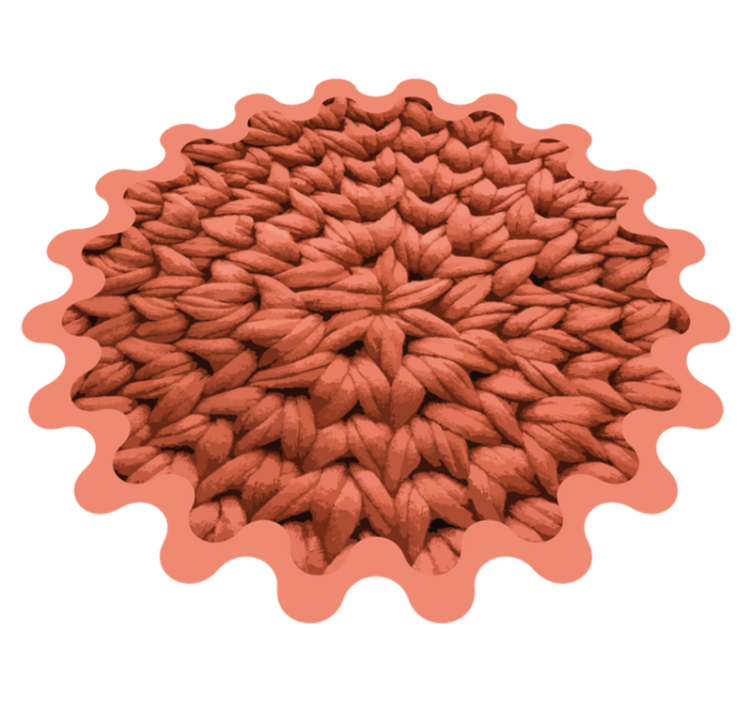 Vinyl tapijt natuur met bladmotief - TenStickers