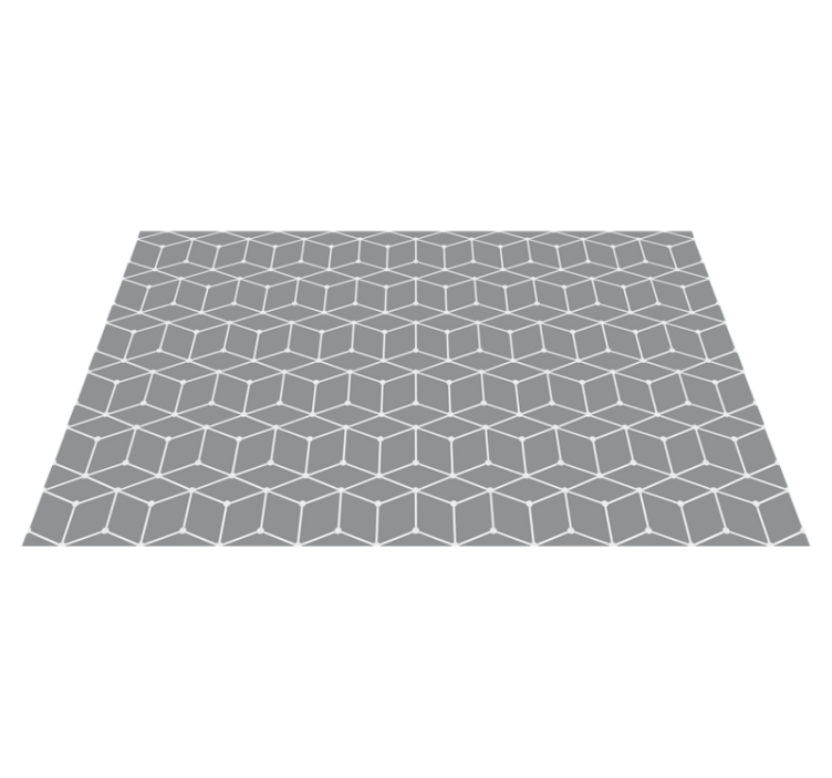 Vinyl tapijt geometrisch grijs elegant patroon - TenStickers