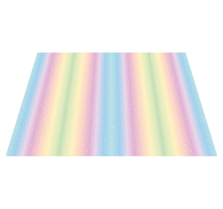 Pastel regenboogpatroon vinyl tapijt meer kinderen - TenStickers