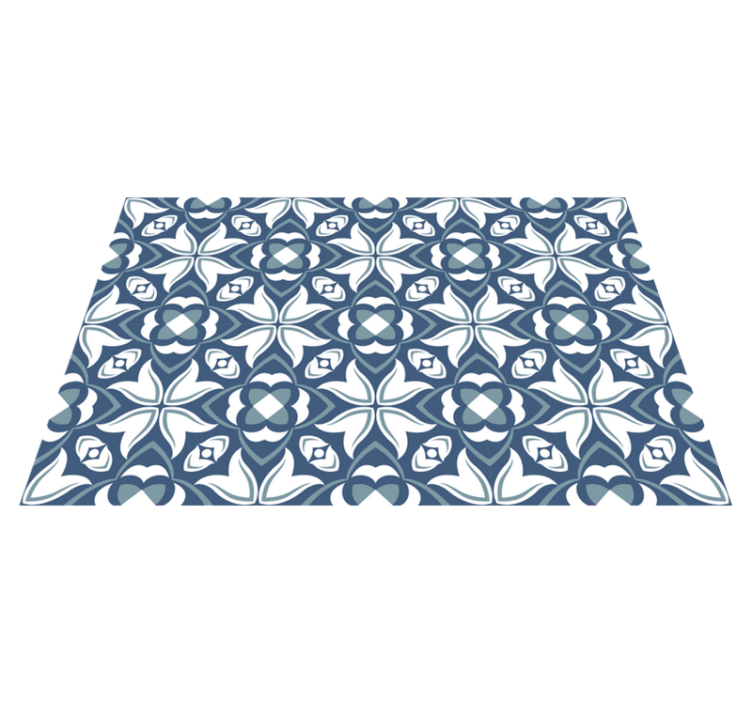 Sierlijke botanische elementen vinyl tapijt tegels - TenStickers