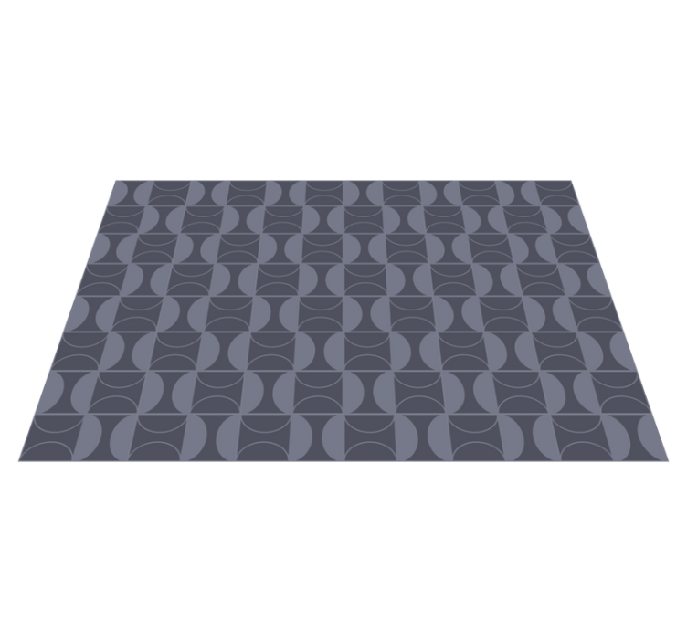Vinyl tapijt geometrisch met cirkelvormig patroon - TenStickers