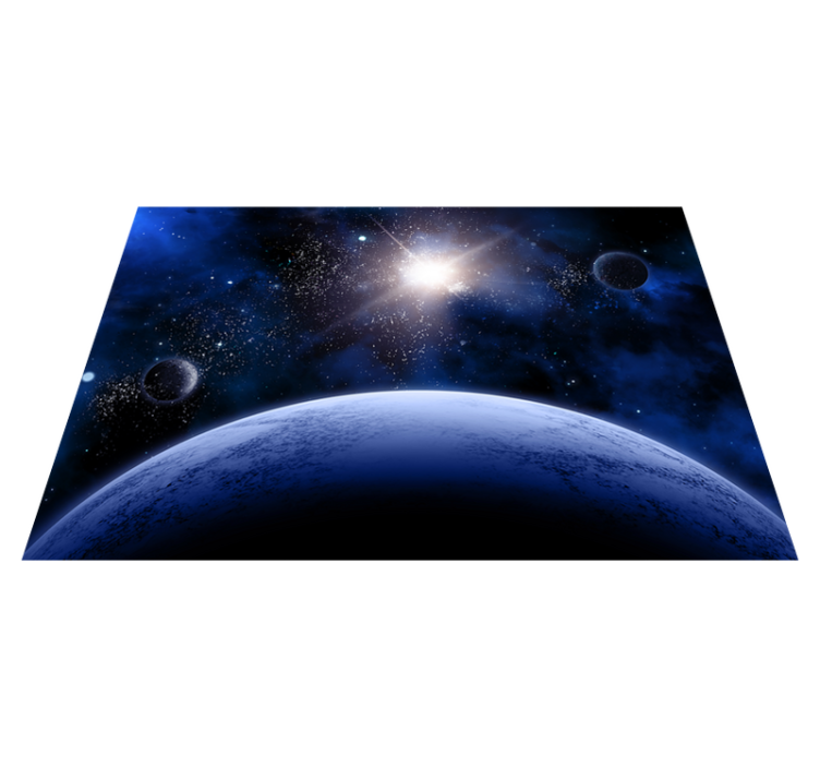 Kosmische sterrenhemel vinyl tapijt meer kinderen - TenStickers