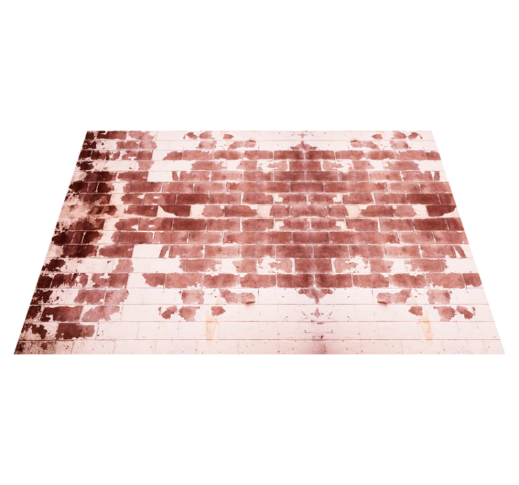 Rustiek baksteenmotief vinyl tapijt stenenstructuur - TenStickers