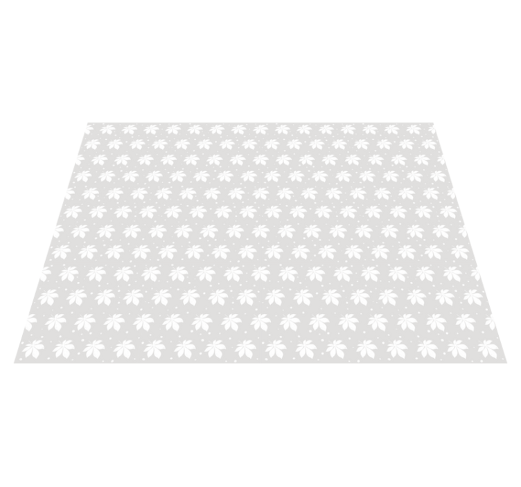 Delicaat botanisch element vinyl tapijt bloemen en planten - TenStickers