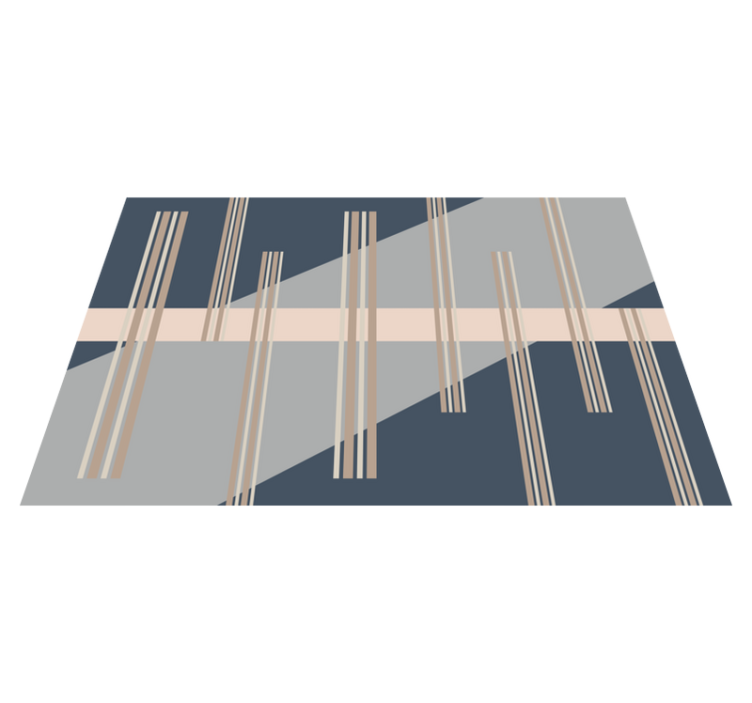 Gestreepte esthetiek vinyl tapijt strepen - TenStickers