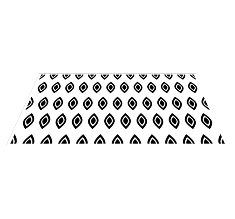 Geometrisch oogmotief vinyl tapijt modern - TenStickers