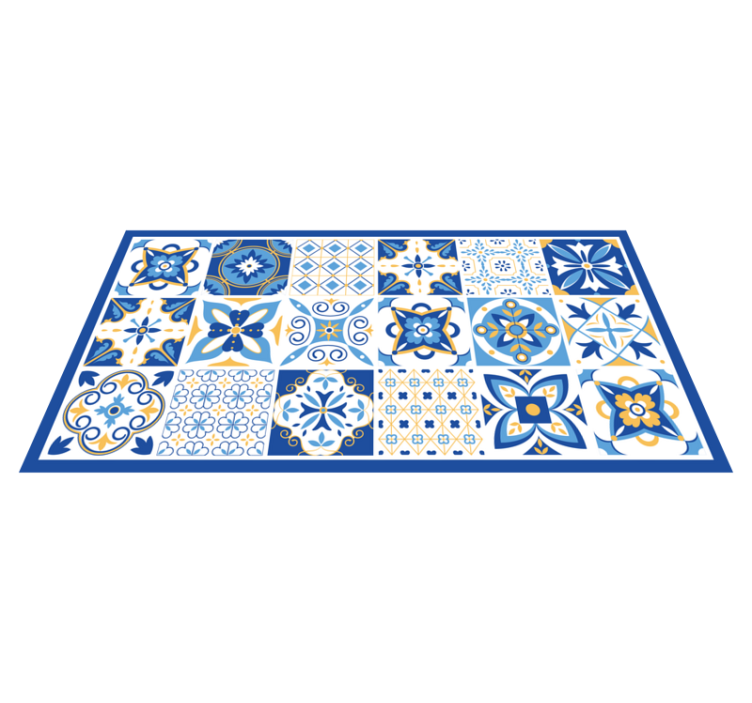 Keramische inspiratie vinyl tapijt tegels - TenStickers