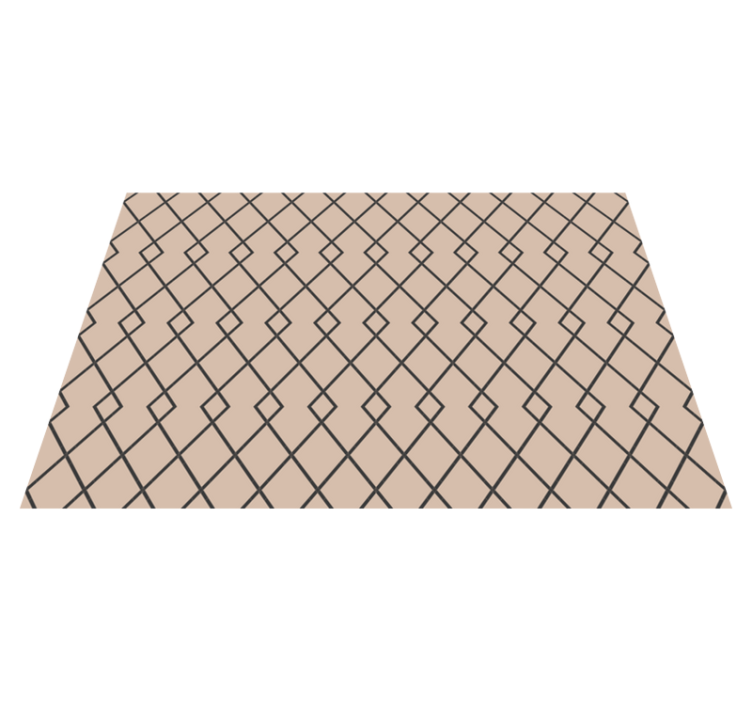 Sierlijk diamantmotief vinyl tapijt geometrisch - TenStickers