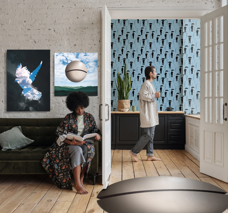 Ronde sphere vinyl tapijt - TenStickers