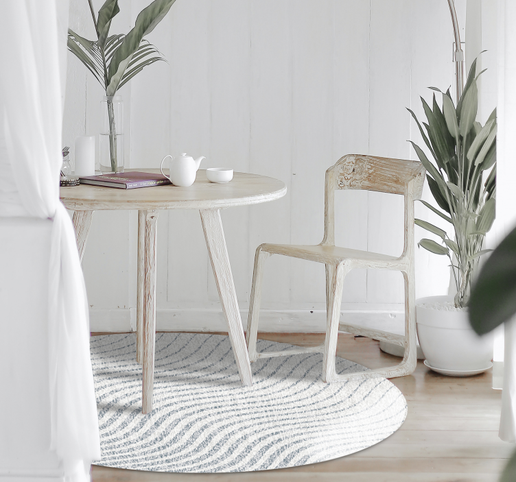 Zachte golfpatronen vinyl tapijt woonkamer - TenStickers