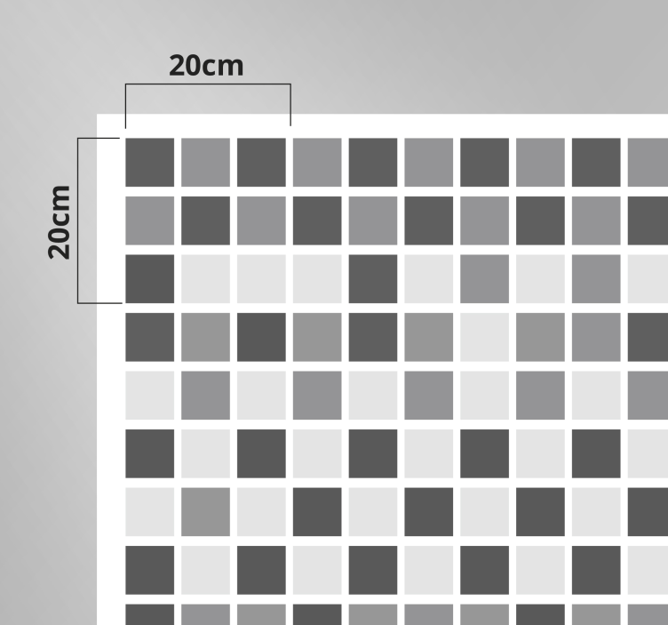 Grijstinten vinyl tapijt badkamer - TenStickers