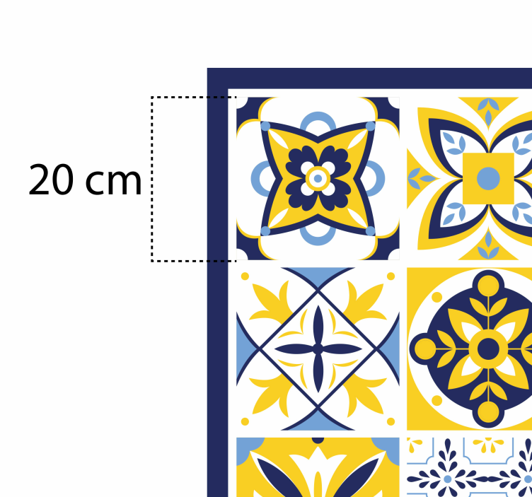Mozaïek tegelensemble vinyl tapijt tegels - TenStickers