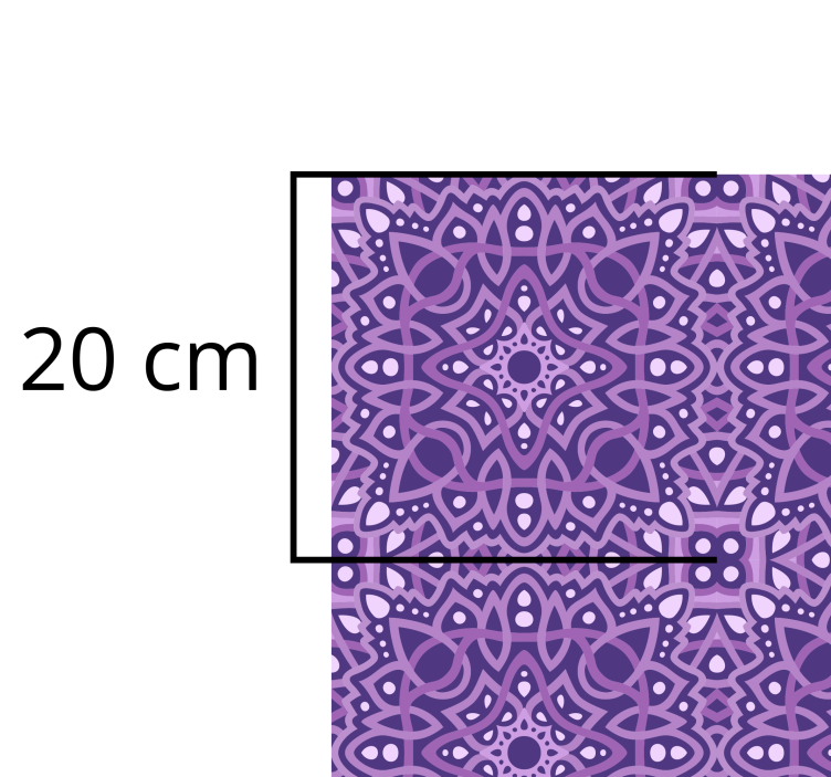 Vinyl tapijt mandala mandala symfonie - TenStickers