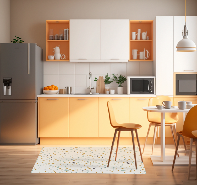 Tapijt in terrazzo-structuur in noordse stijl - TenStickers