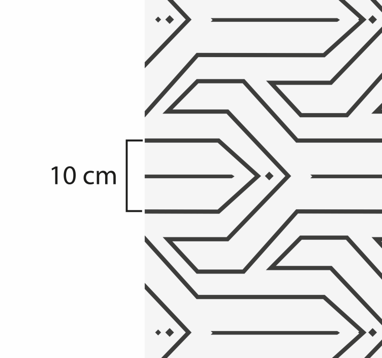Vinyl tapijt met geometrisch patroon - TenStickers
