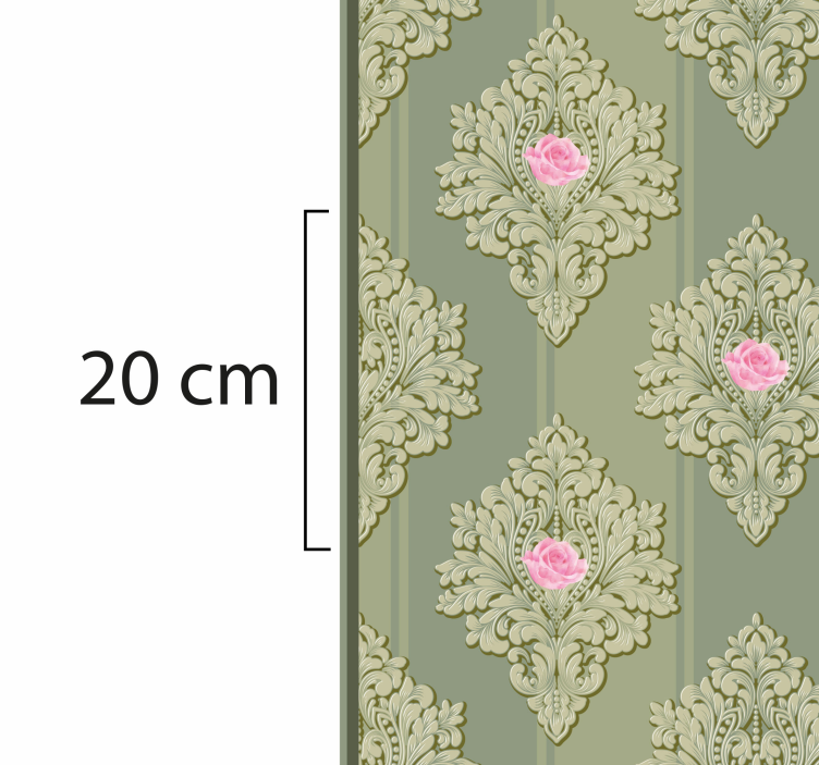 Vintage Bloemen patroon Decor Vinyl vloerkleed  - TenStickers