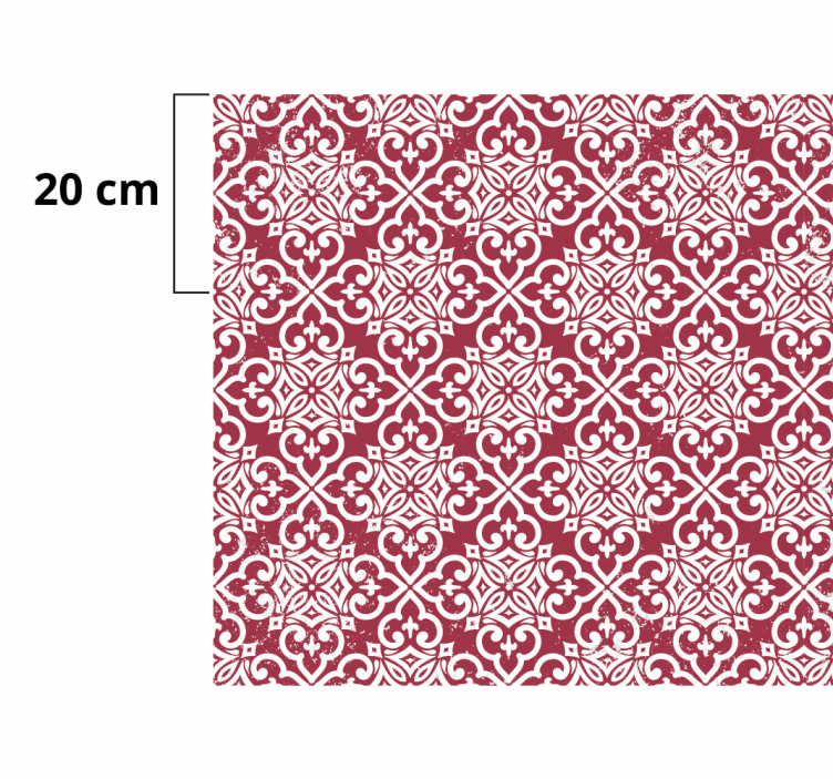 Ingewikkeld mandalamotief vinyl tapijt mandala - TenStickers