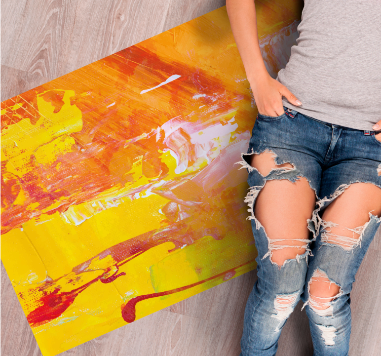 Abstracte marmering vinyl tapijt textuur - TenStickers