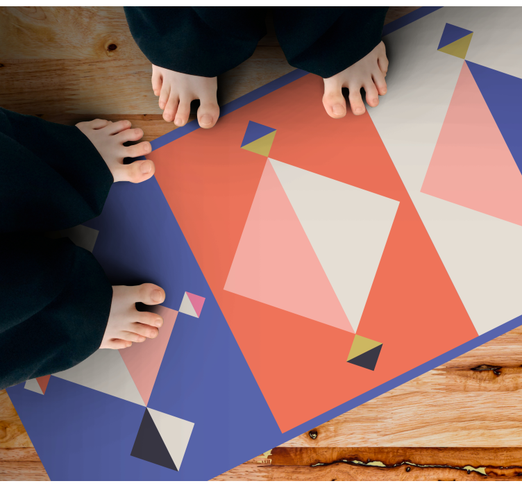 Abstracte moderne vormen vinyl tapijt geometrisch - TenStickers