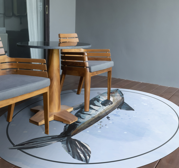 Aquatische verkenning dieren vinyl tapijt - TenStickers