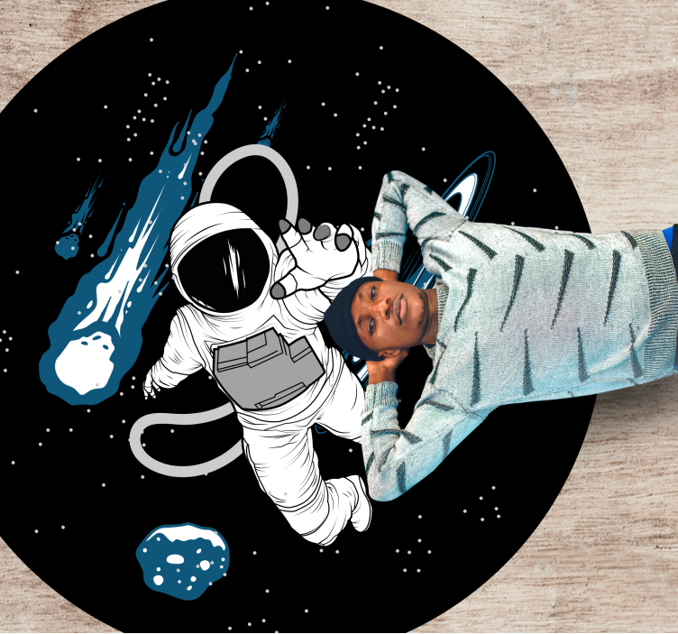 Astro-avontuur vinyl tapijt snelwegen - TenStickers