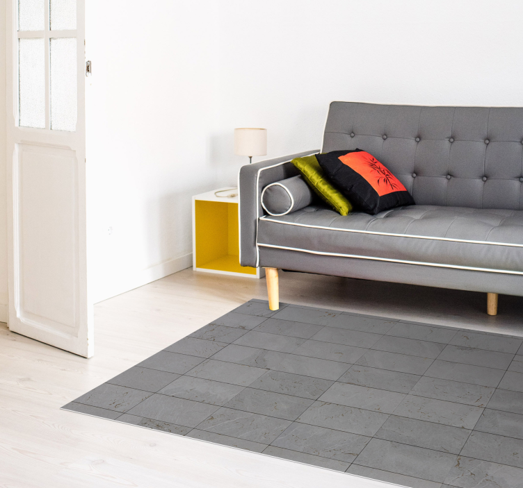 Beton textuur vinyl tapijt - TenStickers