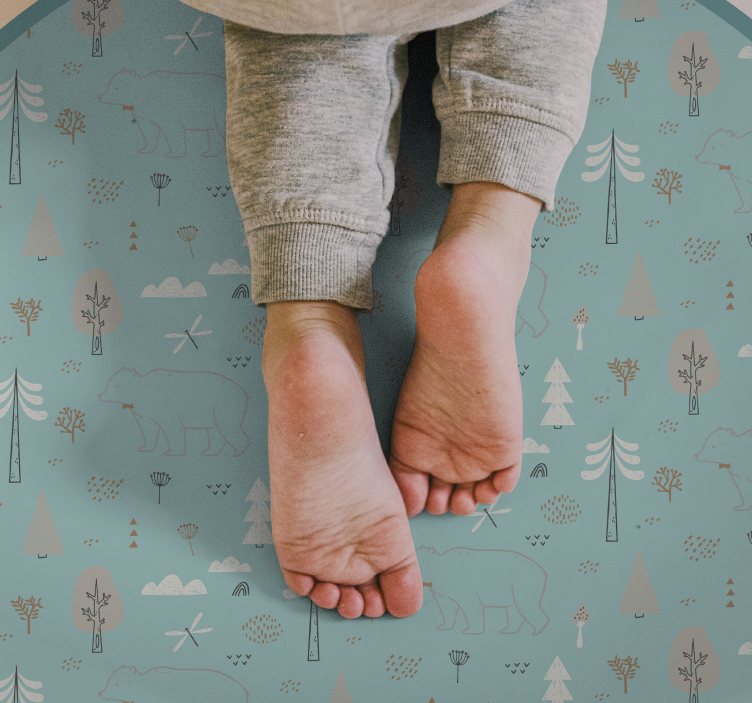 Bosdier scène vinyl tapijt baby - TenStickers