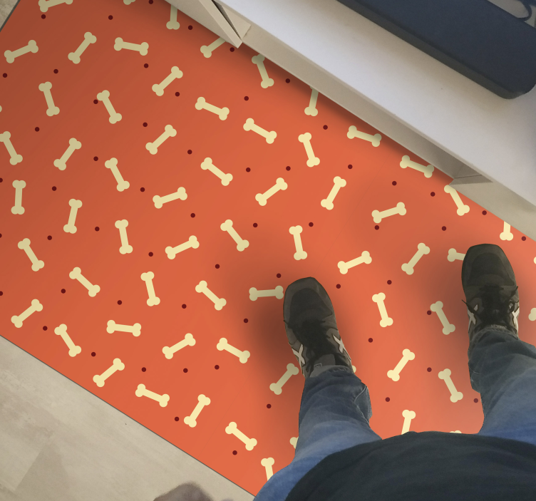 Botmotief Vinyl tapijt ontvangsthal - TenStickers