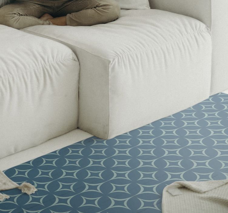 Cirkelvormig patroon mat vinyl tapijt geometrisch - TenStickers