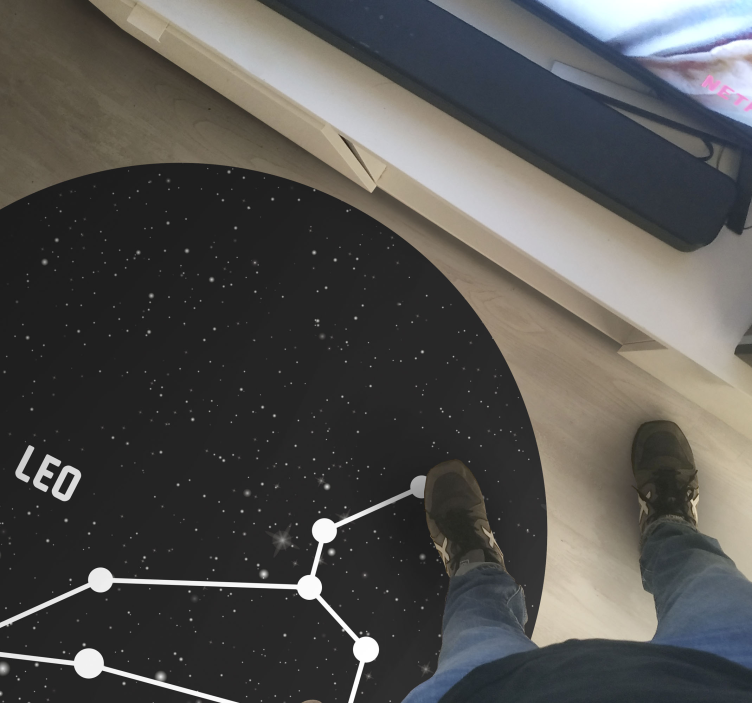Constellatie astronomie vinyl tapijt sterren - TenStickers