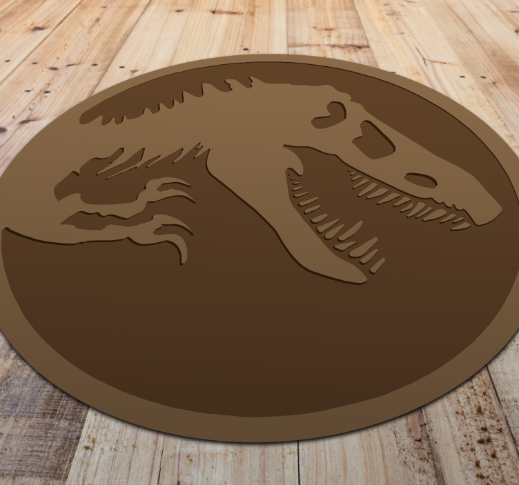 Dinosaurusfossiele afbeelding dieren vinyl tapijt - TenStickers