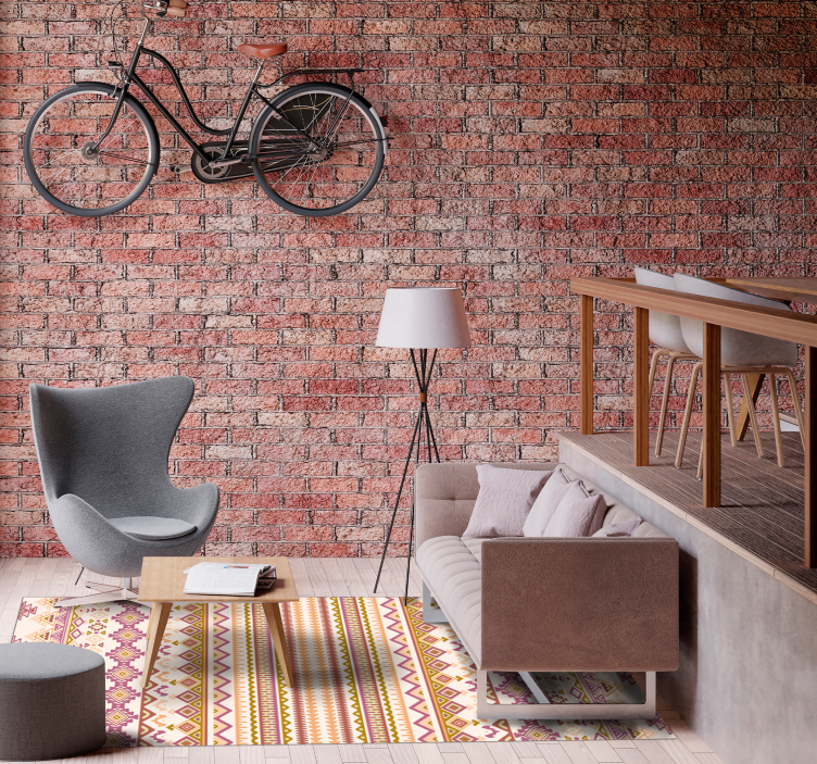 Etnische patroon loper vinyl tapijt etnisch - TenStickers