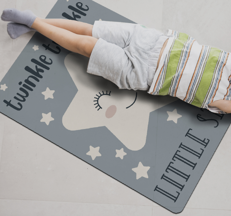 Fonkelster-thema vinyl tapijt kind - TenStickers