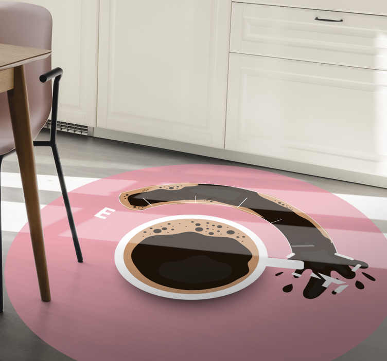 Gemorste koffie vinyl tapijt textuur - TenStickers