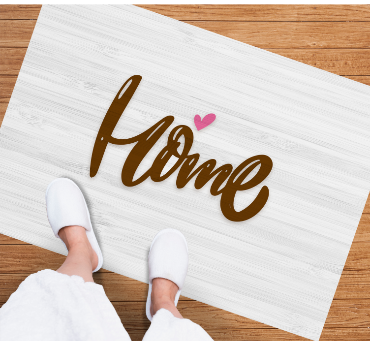 Houten huis met hoor Vinyl tapijt ontvangsthal - TenStickers