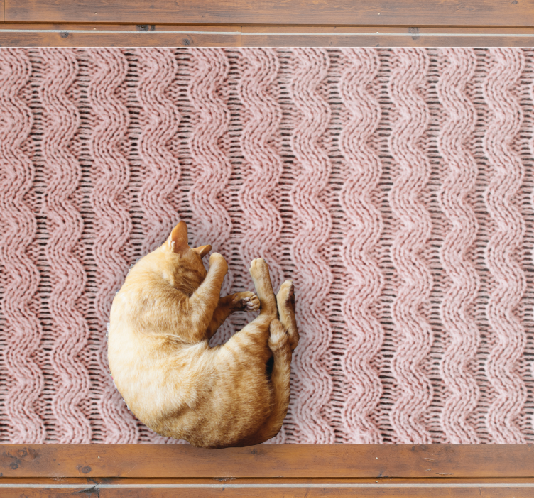 Golvend patroon vinyl tapijt slaapkamer - TenStickers