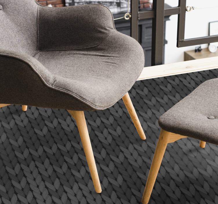 Grijs touwen minimaal vinyl kleed - TenStickers